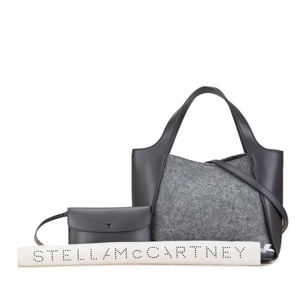 ステラマッカートニー ロゴ ハンドバッグ ショルダーバッグ 2WAY レザー フェルト レディース Stella McCartney 【中古】