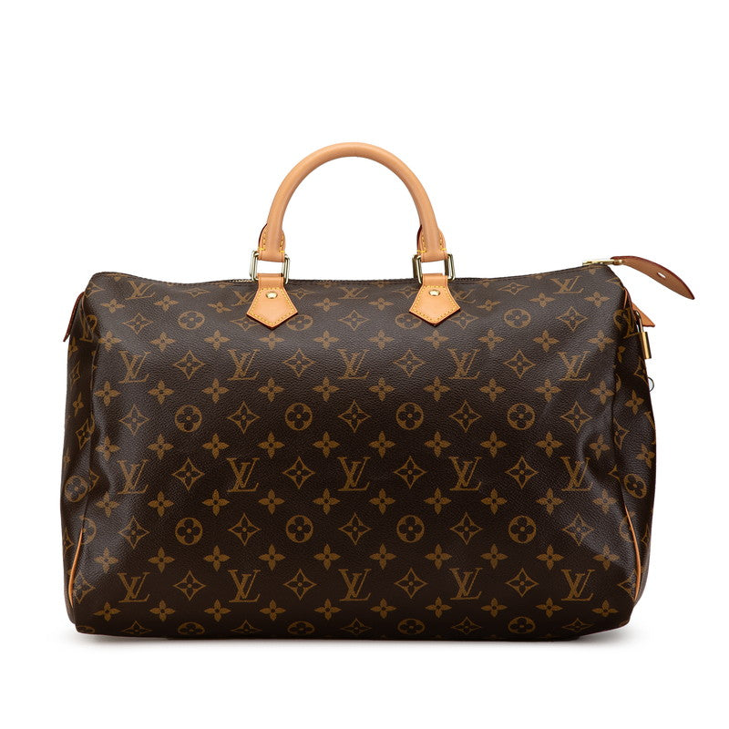 ルイ ヴィトン モノグラム スピーディ40 ハンドバッグ ボストンバッグ M41522 ブラウン PVC レザー レディース LOUIS VUITTON 【中古】