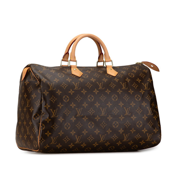 ルイ ヴィトン モノグラム スピーディ40 ハンドバッグ ボストンバッグ M41522 ブラウン PVC レザー レディース LOUIS VUITTON 【中古】