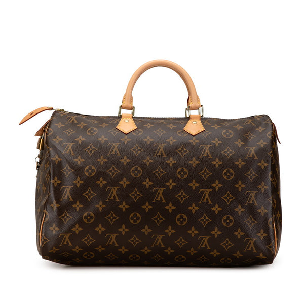 ルイ ヴィトン モノグラム スピーディ40 ハンドバッグ ボストンバッグ M41522 ブラウン PVC レザー レディース LOUIS VUITTON 【中古】