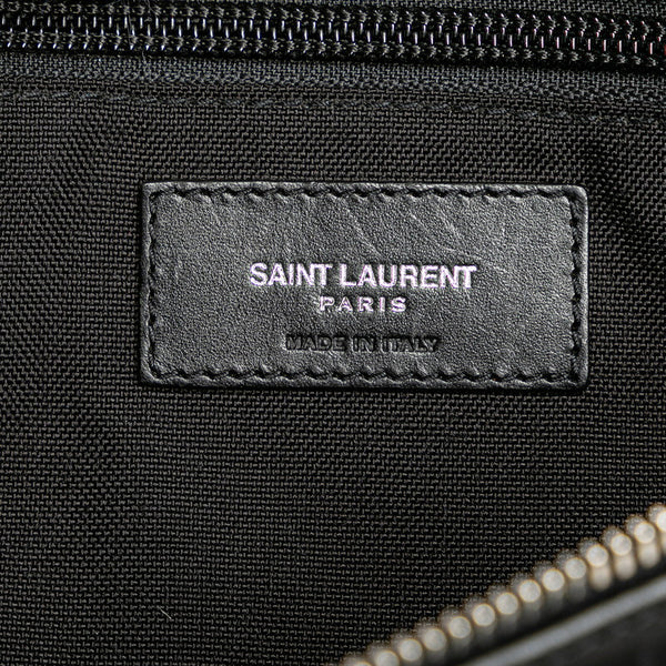 サンローラン シティ ウエストバッグ ボディバッグ 634717 ブラック キャンバス レザー レディース SAINT LAURENT 【中古】