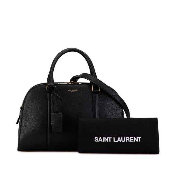 サンローラン ダッフル ロック ベイビー ハンドバッグ ショルダーバッグ 2WAY 655008 ブラック レザー レディース SAINT LAURENT 【中古】