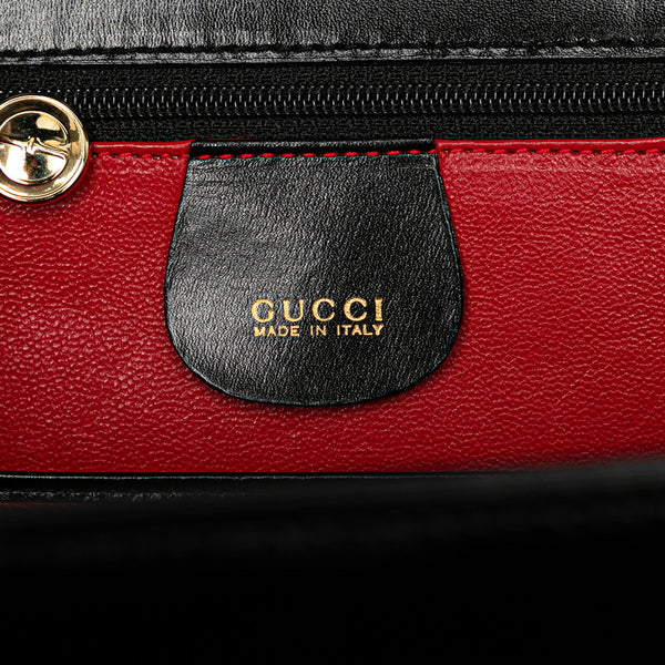 グッチ バンブー ハンドバッグ 000 926 0633 ブラック レザー レディース GUCCI 【中古】