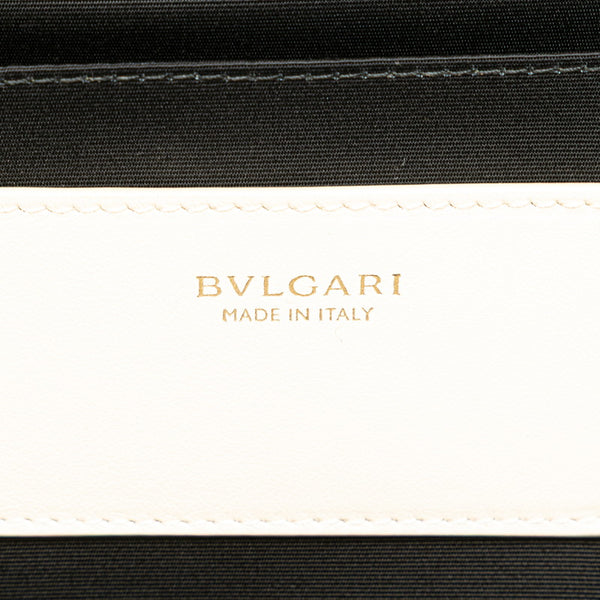 ブルガリ バタフライ 蝶 ハンドバッグ ショルダーバッグ 2WAY ホワイト マルチカラー キャンバス レザー レディース BVLGARI 【中古】