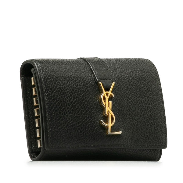 サンローラン YSLロゴ カサンドラ キーケース 6連 613334 ブラック レザー レディース SAINT LAURENT 【中古】