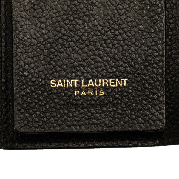 サンローラン YSLロゴ カサンドラ キーケース 6連 613334 ブラック レザー レディース SAINT LAURENT 【中古】