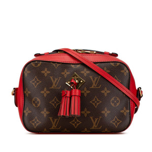 ルイ ヴィトン モノグラム サントンジュ ショルダーバッグ M43556 コクリコ ブラウン PVC レザー レディース LOUIS VUITTON 【中古】