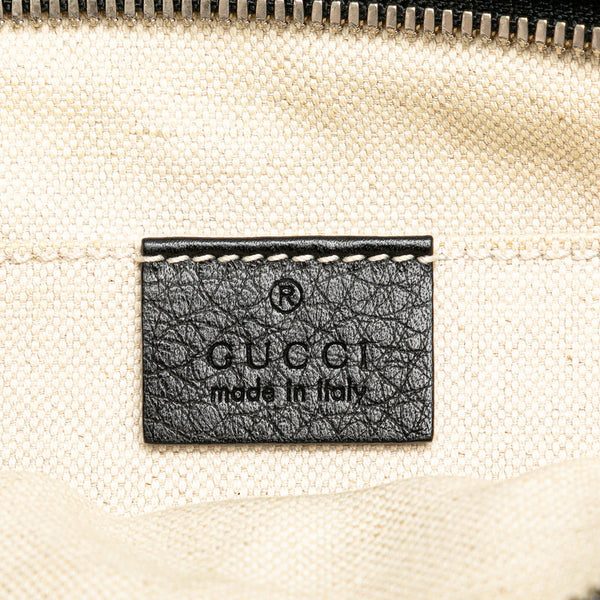 グッチ インターロッキングG ソーホー ショルダーバッグ ボディバッグ 322827 ブラック レザー レディース GUCCI 【中古】