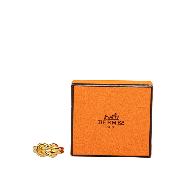 エルメス アタメ スカーフリング ゴールド メッキ レディース HERMES 【中古】