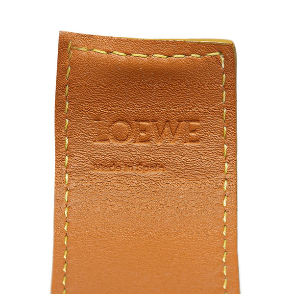 ロエベ アナグラム ブレスレット イエロー レザー レディース LOEWE 【中古】