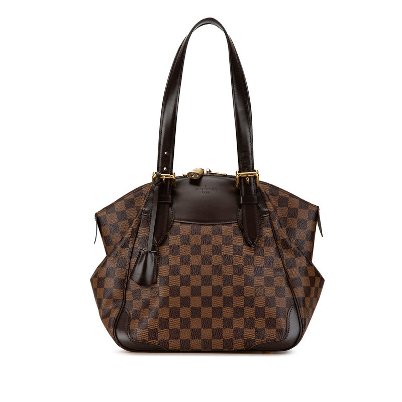 ルイ ヴィトン ダミエ ヴェローナMM ショルダーバッグ N41118 ブラウン PVC レザー レディース LOUIS VUITTON 【中古】