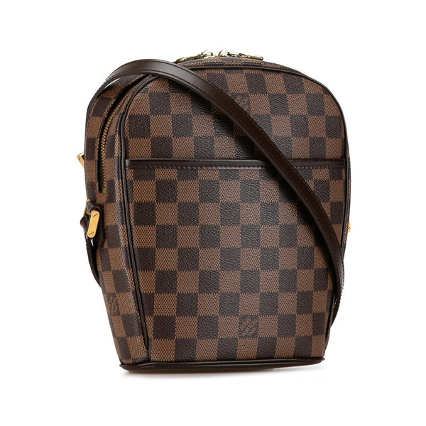 ルイ ヴィトン ダミエ イパネマPM 斜め掛け ショルダーバッグ  N51294 ブラウン PVC レザー レディース LOUIS VUITTON 【中古】