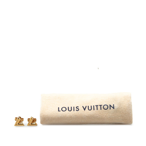 ルイ ヴィトン スタッズ イヤリング エセンシャルV ピアス M68153 ゴールド メタル レディース LOUIS VUITTON 【中古】