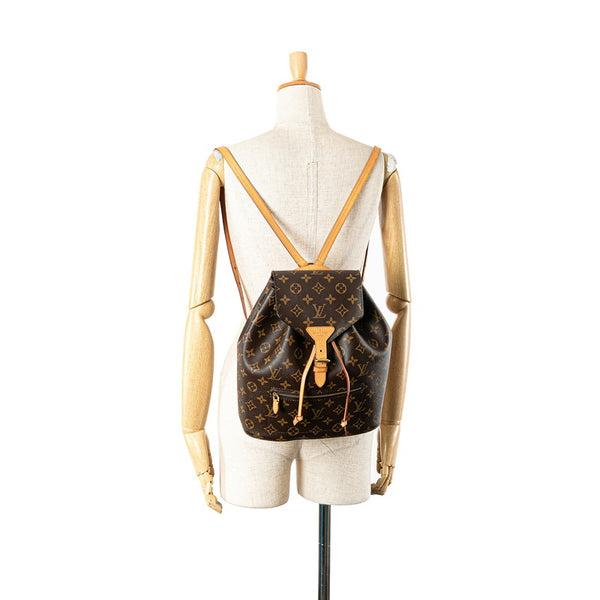 ルイ ヴィトン モノグラム モンスリー リュック バックパック M43431 ブラウン PVC レザー レディース LOUIS VUITTON 【中古】