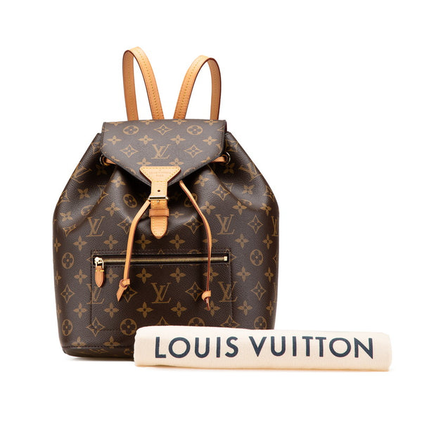 ルイ ヴィトン モノグラム モンスリー リュック バックパック M43431 ブラウン PVC レザー レディース LOUIS VUITTON 【中古】