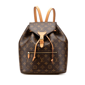 ルイ ヴィトン モノグラム モンスリー リュック バックパック M43431 ブラウン PVC レザー レディース LOUIS VUITTON 【中古】