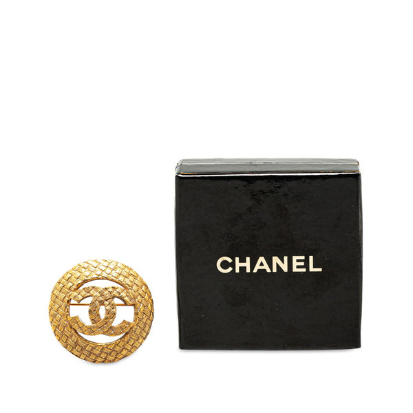 シャネル ヴィンテージ ココマーク ブローチ ゴールド メッキ レディース CHANEL 【中古】