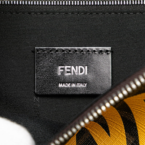 フェンディ ズッカ ボディバッグ ウエストバッグ 7VA562 ブラウン イエロー PVC レザー メンズ FENDI 【中古】