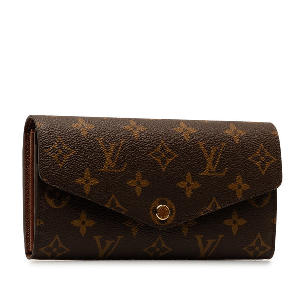 ルイ ヴィトン モノグラム ポルトフォイユ サラ 長財布 M60531 ブラウン PVC レザー レディース LOUIS VUITTON 【中古】