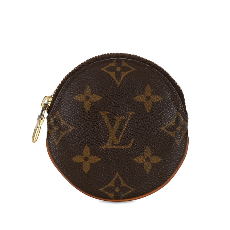 ルイ ヴィトン モノグラム ポルトモネ ロン 小銭入れ コインケース M61926 ブラウン PVC レザー レディース LOUIS VUITTON 【中古】