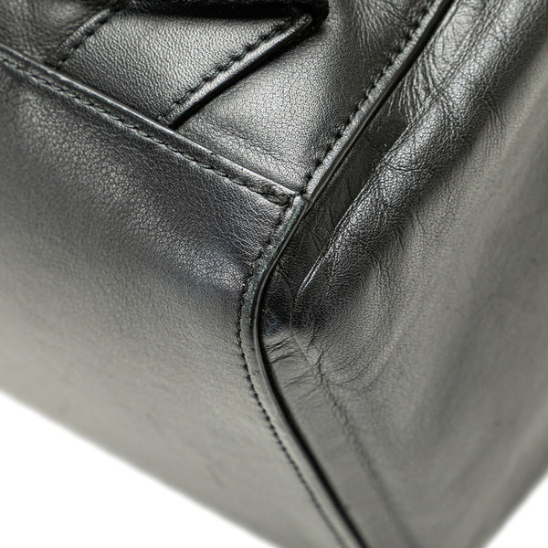 ボッテガヴェネタ マキシイントレチャート アルコ リュック バックパック ブラック レザー レディース BOTTEGAVENETA 【中古】