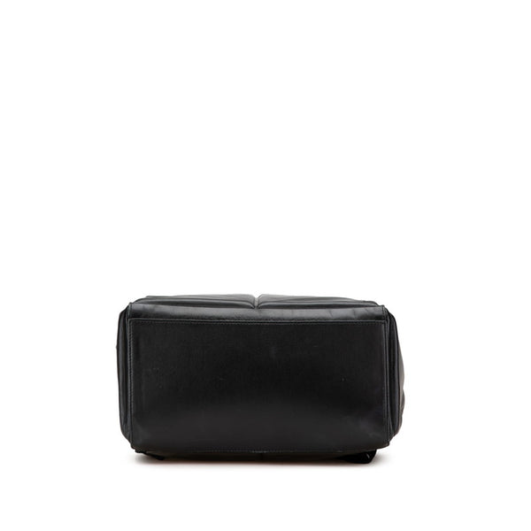 ボッテガヴェネタ マキシイントレチャート アルコ リュック バックパック ブラック レザー レディース BOTTEGAVENETA 【中古】