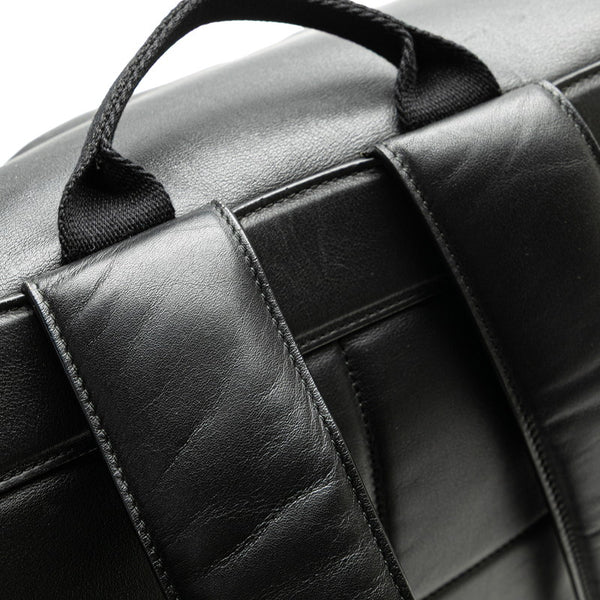 ボッテガヴェネタ マキシイントレチャート アルコ リュック バックパック ブラック レザー レディース BOTTEGAVENETA 【中古】
