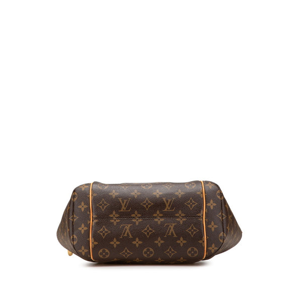 ルイ ヴィトン モノグラム トータリーPM トートバッグ M41016 ブラウン PVC レザー レディース LOUIS VUITTON 【中古】