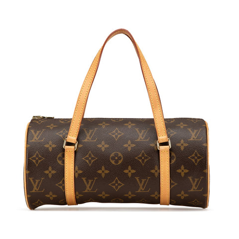 ルイ ヴィトン モノグラム パピヨン26 ハンドバッグ M51386 ブラウン PVC レザー レディース LOUIS VUITTON 【中古】