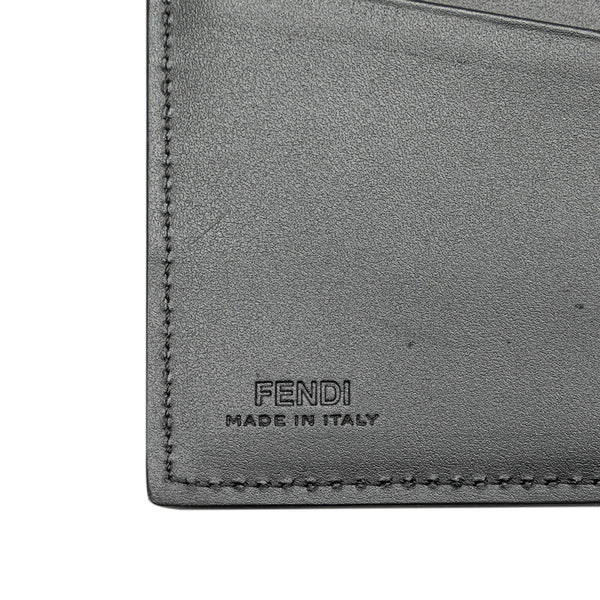 フェンディ シャドー 長財布 7M0355 ブラック レッド レザー レディース FENDI 【中古】