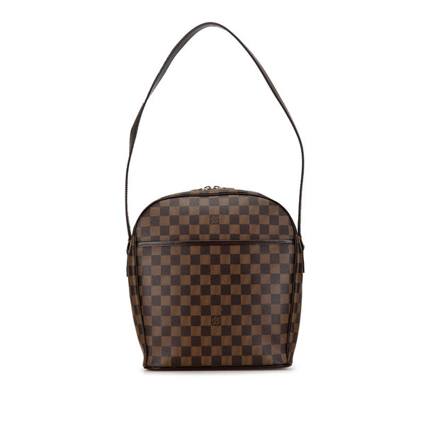 ルイ ヴィトン ダミエ イパネマGM ショルダーバッグ N51292 ブラウン PVC レザー レディース LOUIS VUITTON 【中古】