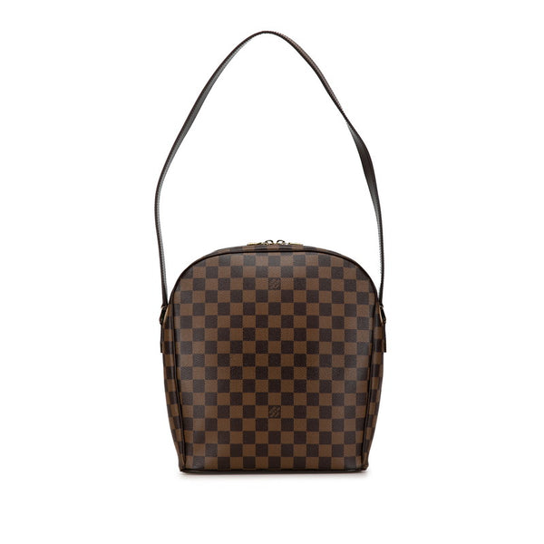 ルイ ヴィトン ダミエ イパネマGM ショルダーバッグ N51292 ブラウン PVC レザー レディース LOUIS VUITTON 【中古】