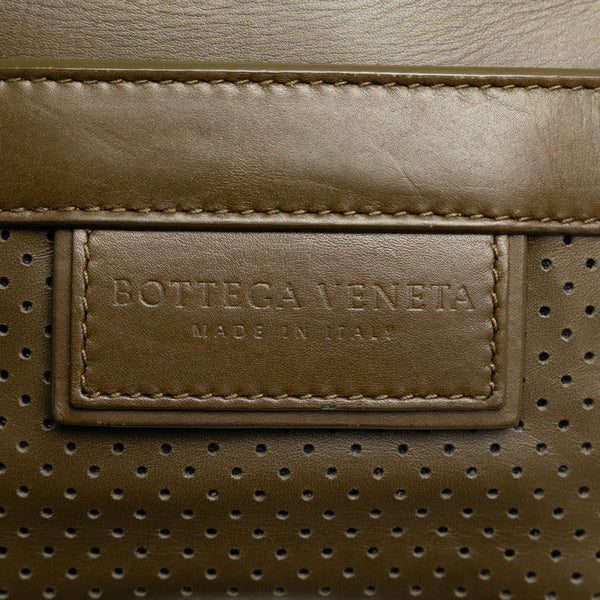 ボッテガヴェネタ 斜め掛け ポーチ ポシェット カーキ レザー レディース BOTTEGAVENETA 【中古】