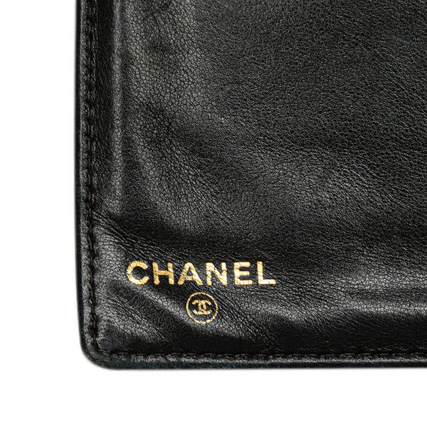 シャネル ココマーク 長財布 ブラック キャビアスキン レディース CHANEL 【中古】