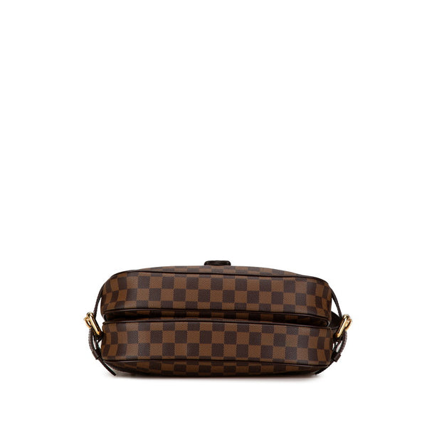 ルイ ヴィトン ダミエ ハイバリー ハンドバッグ ショルダーバッグ N51200 ブラウン PVC レザー レディース LOUIS VUITTON 【中古】