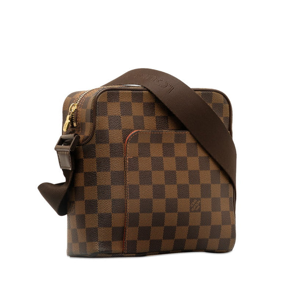 ルイ ヴィトン ダミエ オラフPM 斜め掛け ショルダーバッグ N41442 ブラウン PVC レザー レディース LOUIS VUITTON 【中古】