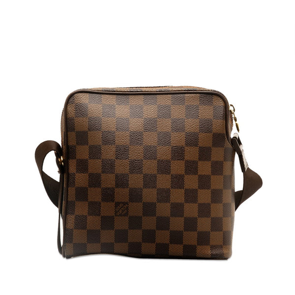 ルイ ヴィトン ダミエ オラフPM 斜め掛け ショルダーバッグ N41442 ブラウン PVC レザー レディース LOUIS VUITTON 【中古】