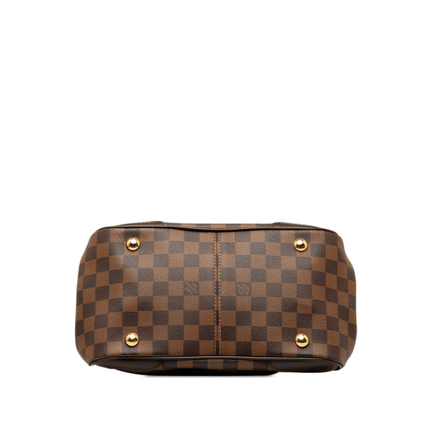 ルイ ヴィトン ダミエ ヴェローナPM ハンドバッグ N41117 エベヌ  ブラウン PVC レザー レディース LOUIS VUITTON 【中古】