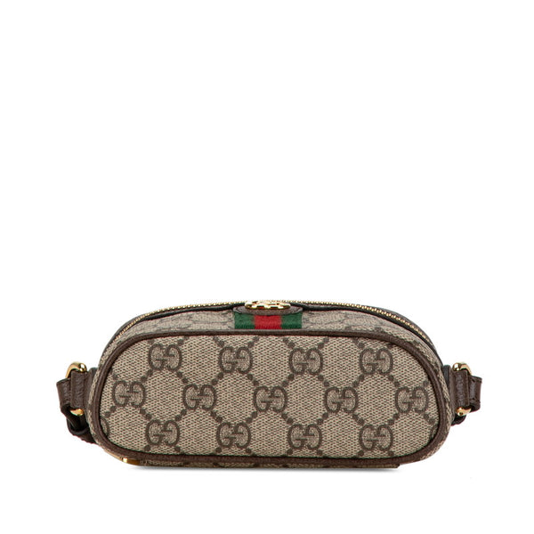 グッチ GGスプリーム オフィディア ハンドバッグ ショルダーバッグ 2WAY 699532 ベージュ ブラウン PVC レザー レディース GUCCI 【中古】