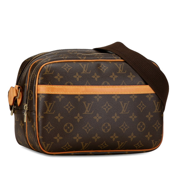 ルイ ヴィトン モノグラム リポーターPM 斜め掛け ショルダーバッグ M45254 ブラウン PVC レザー レディース LOUIS VUITTON 【中古】