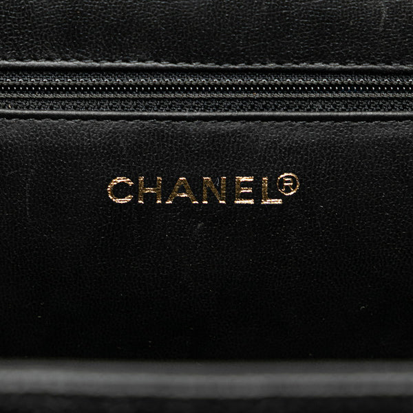 シャネル ココマーク ハンドバッグ バニティバッグ ショルダーバッグ 2WAY ブラック レザー レディース CHANEL 【中古】