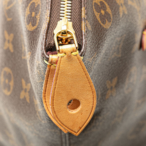 ルイ ヴィトン モノグラム イエナMM トートバッグ M42267 ブラウン PVC レザー レディース LOUIS VUITTON 【中古】