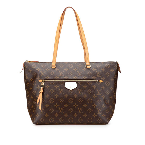 ルイ ヴィトン モノグラム イエナMM トートバッグ M42267 ブラウン PVC レザー レディース LOUIS VUITTON 【中古】