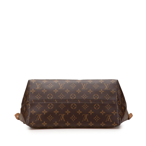 ルイ ヴィトン モノグラム イエナMM トートバッグ M42267 ブラウン PVC レザー レディース LOUIS VUITTON 【中古】