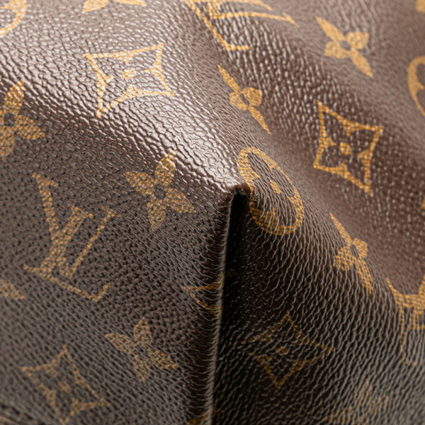 ルイ ヴィトン モノグラム イエナMM トートバッグ M42267 ブラウン PVC レザー レディース LOUIS VUITTON 【中古】
