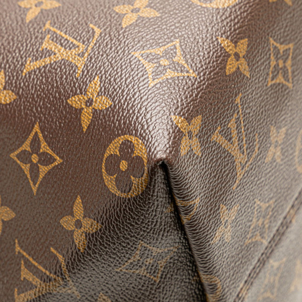 ルイ ヴィトン モノグラム イエナMM トートバッグ M42267 ブラウン PVC レザー レディース LOUIS VUITTON 【中古】