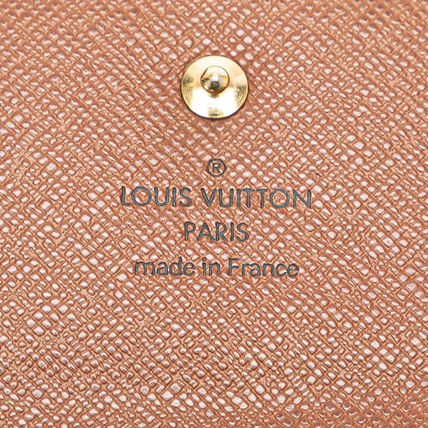 ルイ ヴィトン モノグラム ポルトフォイユ エリーズ 二つ折り財布 M61654 ブラウン PVC レザー レディース LOUIS VUITTON 【中古】