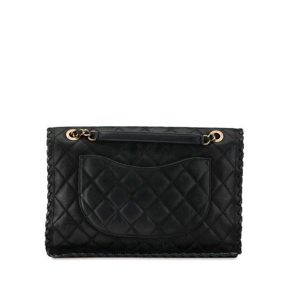 シャネル マトラッセ ココマーク チェーン ショルダーバッグ ブラック スウェード レザー レディース CHANEL 【中古】