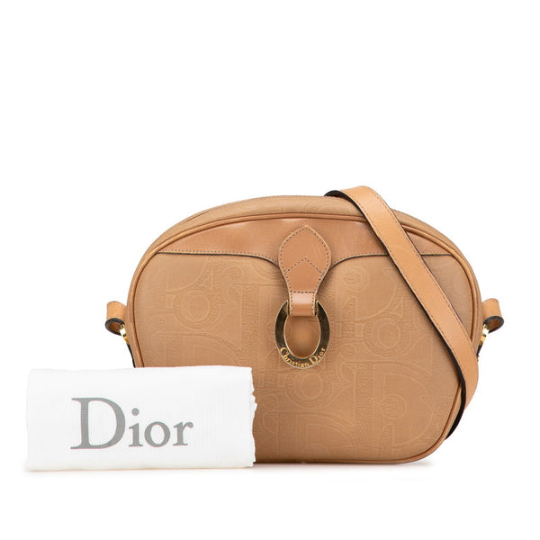 ディオール トロッター 斜め掛け ショルダーバッグ ベージュ PVC レザー レディース Dior 【中古】