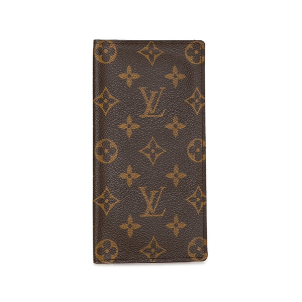 ルイ ヴィトン モノグラム ポルトバルール カルトクレディ 長財布 M61823 ブラウン PVC レザー レディース LOUIS VUITTON 【中古】